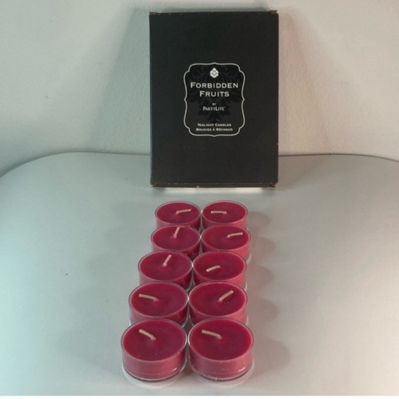 Partylite Forbidden Fruits collection tea light candles Pomegranate Passion new - Picture 4 of 7